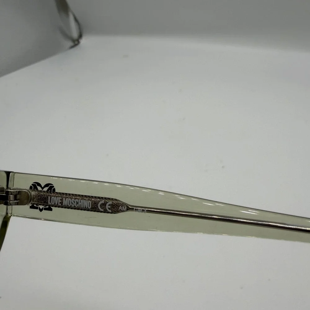 Love Moschino Women MOL064/S Cat Eye‎ Sunglasses Transparent Green 53-20-140
